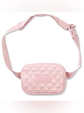 Victoria’s Secret PINK NWT Quilted Light Blush Pink Belt Bag Waist Purse